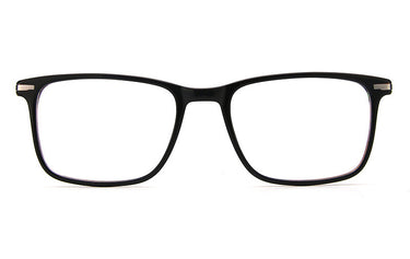 Men Calypso Eyeglasses: Keane Black - SpecSMART Eye Clinic (Front View)